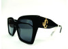 Óculos de Sol Jimmy Choo Black Brilhoso Eleni 807IR