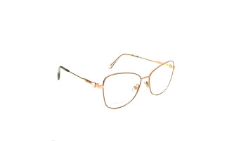 Oculos de Grau Jimmy Choo Metal Nude e Dourado JC304